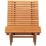 Lounger 2-person 2 pcs Brown 154 x 60 x 74 cm Solid Acacia Wood
