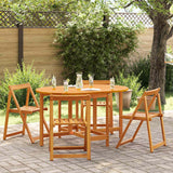 Garden Table Folding Brown 110 x 60 x 72 cm Solid Acacia wood