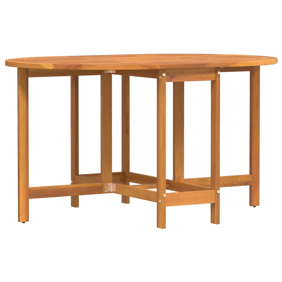 Garden Table Folding Brown 110 x 60 x 72 cm Solid Acacia Wood