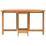 Garden Table Folding Brown 110 x 60 x 72 cm Solid Acacia Wood