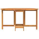 Garden Table Folding Brown 110 x 60 x 72 cm Solid Acacia Wood - Side View