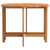 Garden Table Folding Brown 110 x 60 x 72 cm Solid Acacia Wood - Top-Down View