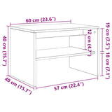 TV Cabinet White 60x40x40 cm Engineered Wood - Extra Image