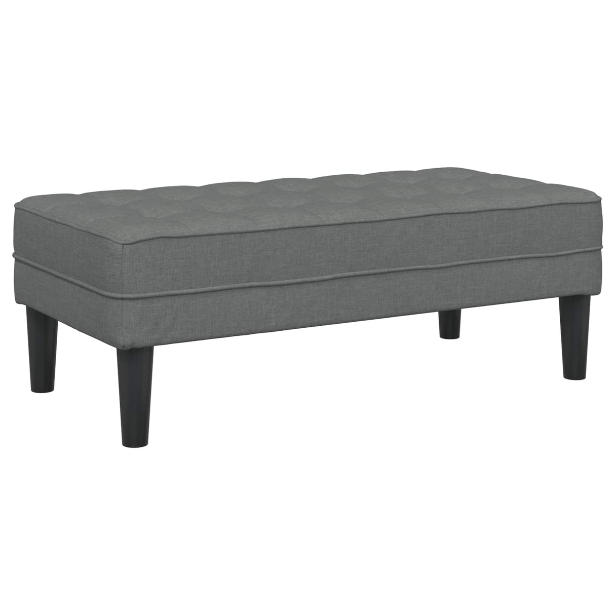 Sofa Set with Cushion 2 pcs Dark Grey Polyester