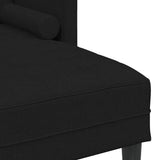 Sofa Set 2 pcs Black 173 x 131 x 67 cm Fabric - Extra Image