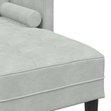 Sofa Set 2 pcs Light grey 173 x 131 x 67 cm Velvet - Extra Image