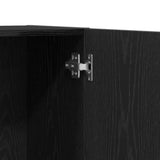Office Cabinet Black Oak 60 x 32 x 190 cm Engineered Wood - Extra Image