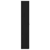 Office Cabinet Black Oak 60 x 32 x 190 cm Engineered Wood