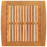 Side Table Brown Solid Acacia wood - Low Angle