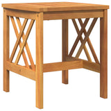 Side Table Brown Solid Acacia wood - Low Angle