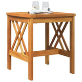 Side Table Brown Solid Acacia wood - Side View