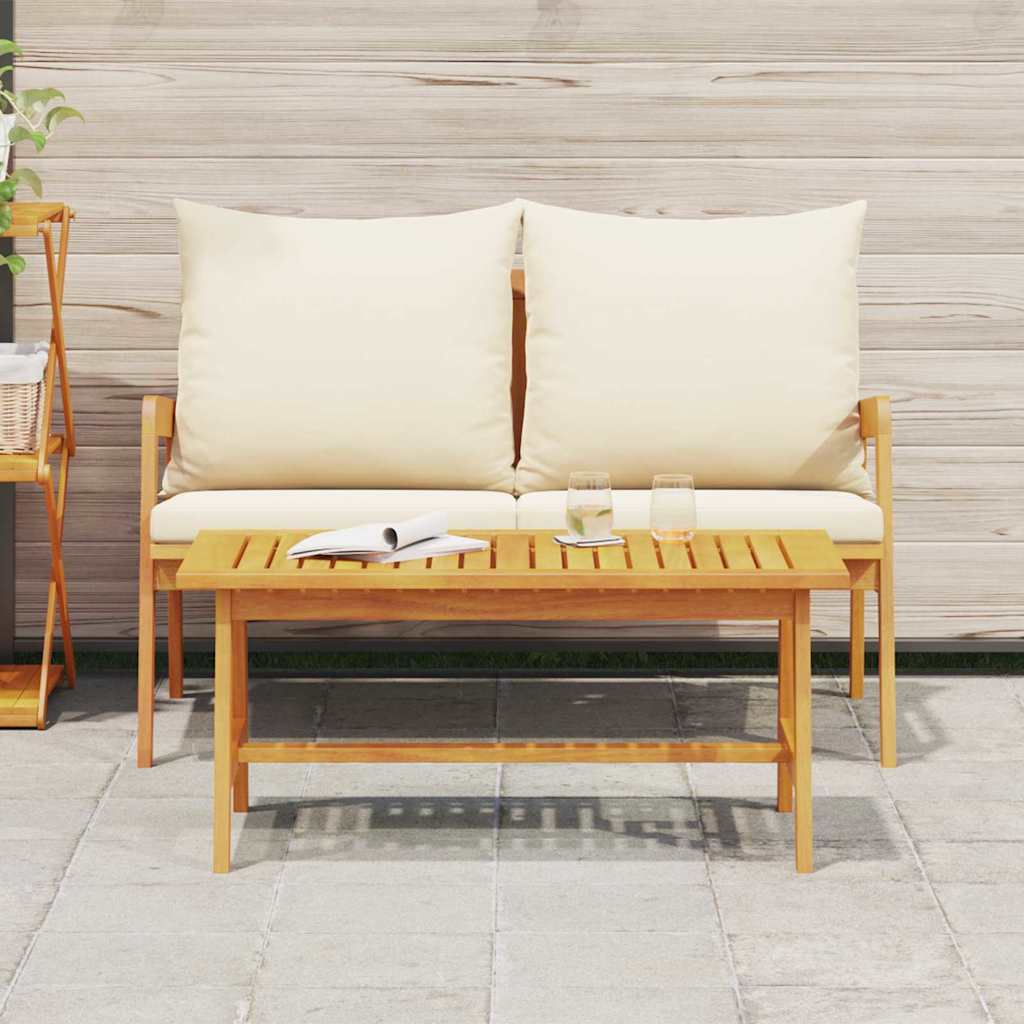 Coffee Table Brown Solid Acacia wood