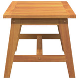 Coffee Table Brown Solid Acacia wood - Close-Up Angle