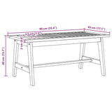 Coffee Table Brown Solid Acacia wood - Extra Image