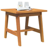 Side Table Brown Solid Acacia wood - Side View