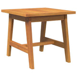 Bistro Set with Cushion 3 pcs Brown Solid Acacia Wood - Rear View