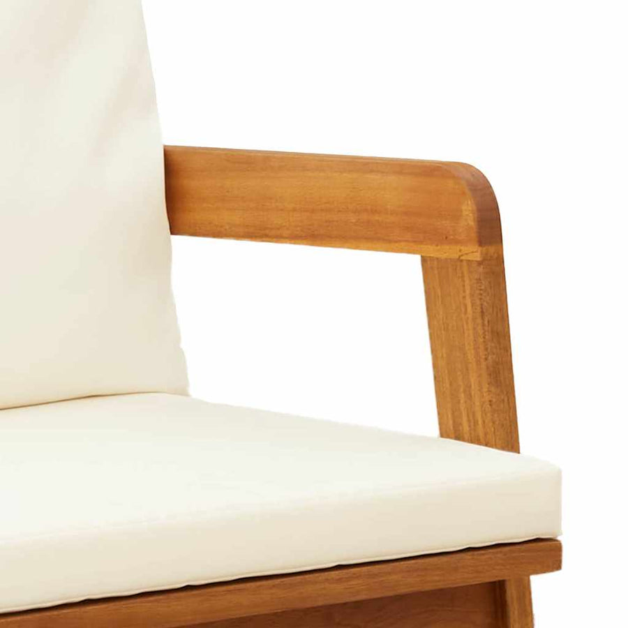 Garden Bench Oil Natural 115 x 65 x 71 cm Solid Acacia Wood