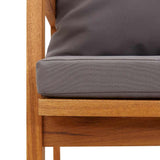 Garden Bench Oil Natural 115 x 65 x 71 cm Solid Acacia Wood - Low Angle