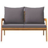 Garden Bench Oil Natural 115 x 65 x 71 cm Solid Acacia Wood - 45-Degree Angle