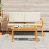 Coffee Table Brown Solid Acacia wood - Top-Down View