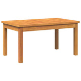 Coffee Table Brown Solid Acacia wood - Front View