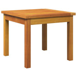 Side Table Oil Natural Solid Acacia Wood - 45-Degree Angle