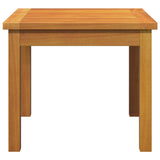 Side Table Oil Natural Solid Acacia Wood - Rear View