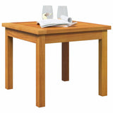 Side Table Oil Natural Solid Acacia Wood - Side View