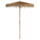 Tiki Umbrella with Banana Leaf Canopy 180 cm Bamboo - Front View
