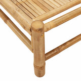 Sun Lounger 55x199x30 cm Bamboo - Low Angle