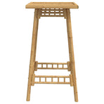 Outdoor Bar Table Square 55x55x100 cm Bamboo