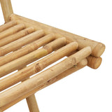 3 Piece Outdoor Bar Set Foldable Bamboo - Low Angle