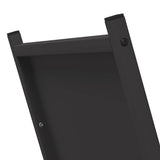 Firewood Rack Black 69.5x35x81 cm Cold-rolled steel - Close-Up Angle