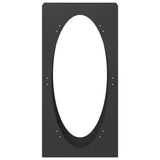 Firewood Rack Black 50x23x100 cm Cold-rolled steel
