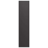 Firewood Rack Black 50x23x100 cm Cold-rolled steel - Rear View