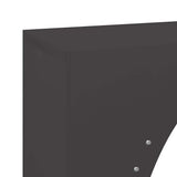 Firewood Rack Black 50x23x100 cm Cold-rolled steel - Close-Up Angle