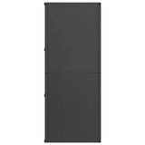 Firewood Rack Black 40x30x75 cm Cold-rolled steel - Rear View
