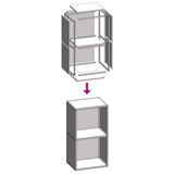 Firewood Rack Black 40x30x75 cm Cold-rolled steel - Extra Image