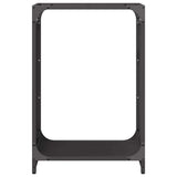 Firewood Rack Black 44x28x65 cm Cold-rolled steel