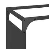 Firewood Rack Black 44x28x65 cm Cold-rolled steel - Close-Up Angle