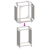 Firewood Rack Black 44x28x65 cm Cold-rolled steel