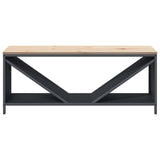 Firewood Rack with Wooden Top Anthracite 100.5x35.5x40 cm