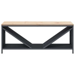 Firewood Rack with Wooden Top Anthracite 100.5x35.5x40 cm