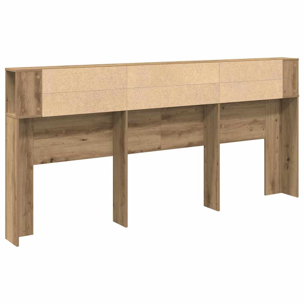 Headboard Cabinet Artisan Oak Engineered Wood