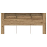 Headboard Cabinet Artisan Oak Engineered Wood