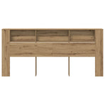 Headboard Cabinet Artisan Oak Engineered Wood