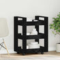 Kitchen Trolley Black Oak 60 x 45 x 80 cm Engineered Wood
