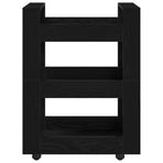 Kitchen Trolley Black Oak 60 x 45 x 80 cm Engineered Wood