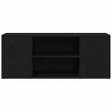 TV Cabinet Black oak 100 x 35 x 40 cm Engineered wood - Rear View