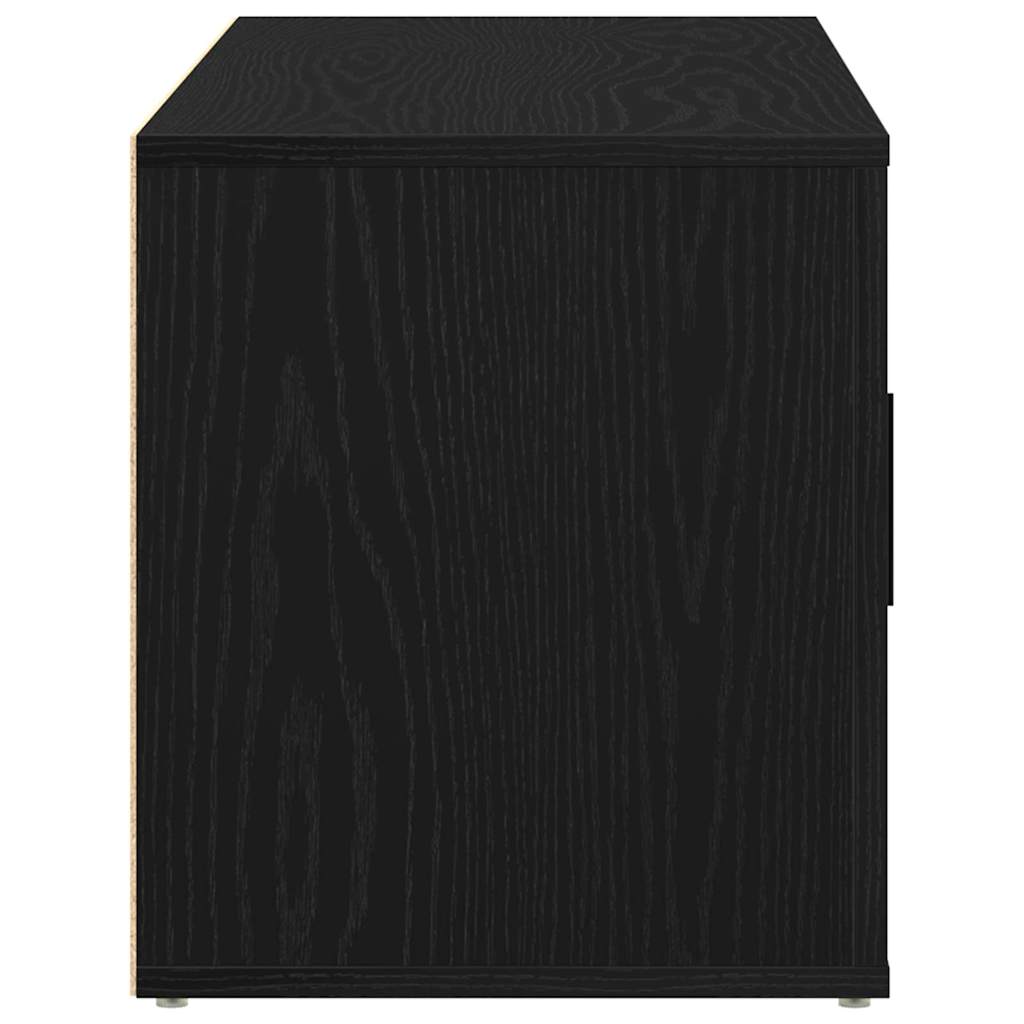 TV Cabinet Black oak 100 x 35 x 40 cm Engineered wood